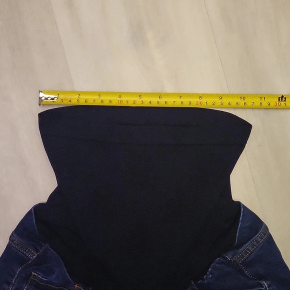 Jessica‎ Simpson Maternity Over The Belly Dark Wash Straight Leg Jeans Size XS - Picture 9 of 10